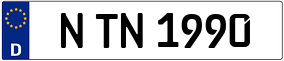Trailer License Plate